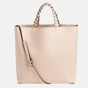 Stunning Cream Pink Tote Jules Kae x Rachel Zoe